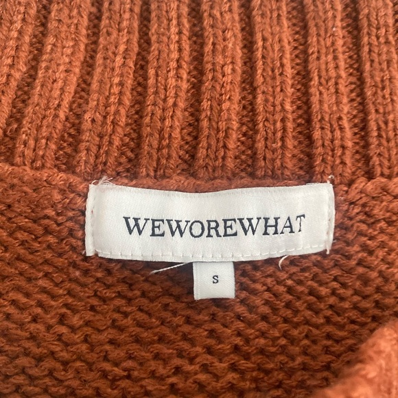 WeWoreWhat Off the Shoulder Sweater | Rust - Picture 5 of 6